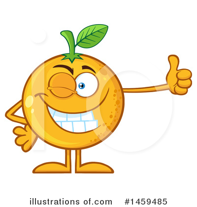 Orange Mascot Clipart #1459485 by Hit Toon