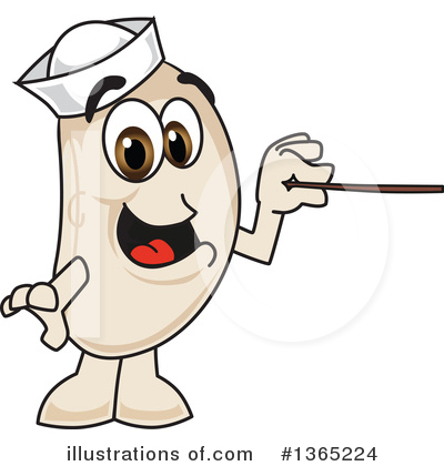 Royalty-Free (RF) Navy Bean Character Clipart Illustration by Mascot Junction - Stock Sample #1365224