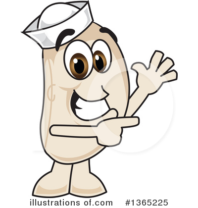 Royalty-Free (RF) Navy Bean Character Clipart Illustration by Mascot Junction - Stock Sample #1365225