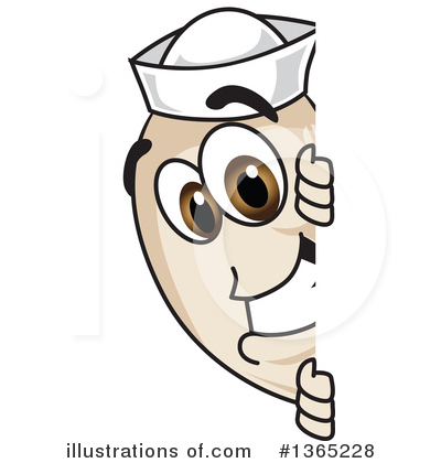 Royalty-Free (RF) Navy Bean Character Clipart Illustration by Mascot Junction - Stock Sample #1365228