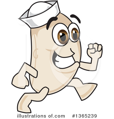 Royalty-Free (RF) Navy Bean Character Clipart Illustration by Mascot Junction - Stock Sample #1365239