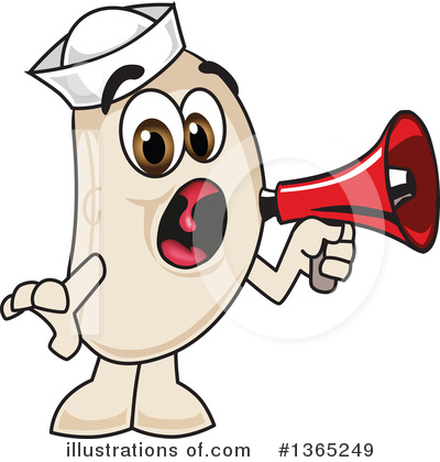 Navy Bean Character Clipart #1365249 by Mascot Junction