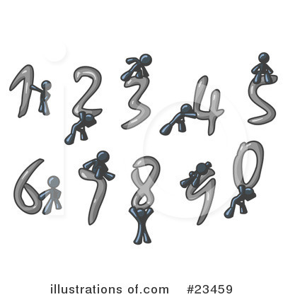 Numbers Clipart #23459 by Leo Blanchette