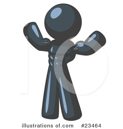 Royalty-Free (RF) Navy Blue Collection Clipart Illustration by Leo Blanchette - Stock Sample #23464