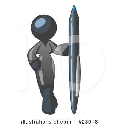 Royalty-Free (RF) Navy Blue Collection Clipart Illustration by Leo Blanchette - Stock Sample #23518