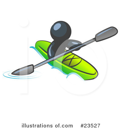 Kayak Clipart #23527 by Leo Blanchette