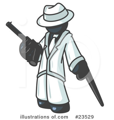 Gangster Clipart #23529 by Leo Blanchette