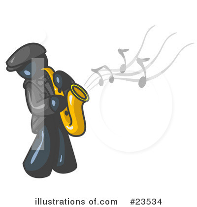 Saxophone Clipart #23534 by Leo Blanchette