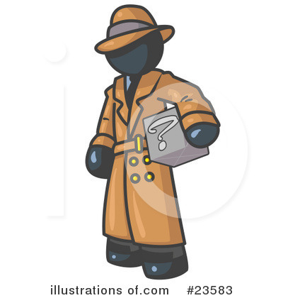 Detective Clipart #23583 by Leo Blanchette