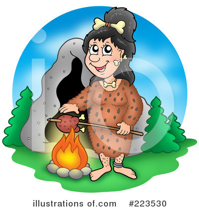 Royalty-Free (RF) Neanderthals Clipart Illustration by visekart - Stock Sample #223530