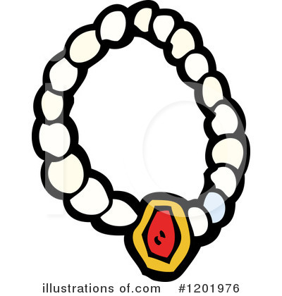 Royalty-Free (RF) Necklace Clipart Illustration by lineartestpilot - Stock Sample #1201976