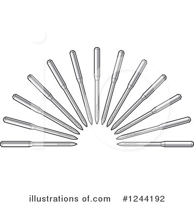 Royalty-Free (RF) Needle Clipart Illustration by Lal Perera - Stock Sample #1244192