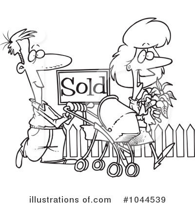 Royalty-Free (RF) Neighbors Clipart Illustration by toonaday - Stock Sample #1044539