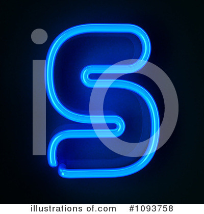Neon Letter Clipart #1093758 by stockillustrations