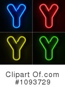 Neon Letters Clipart #1093729 by stockillustrations