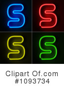 Neon Letters Clipart #1093734 by stockillustrations