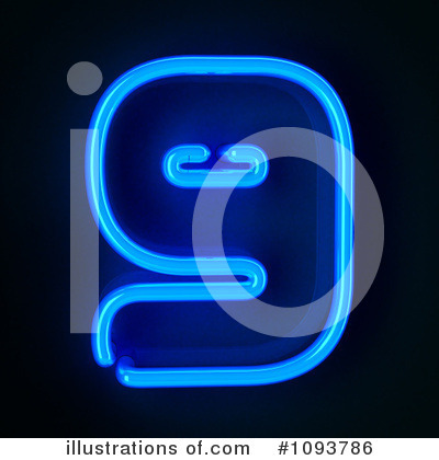 Royalty-Free (RF) Neon Number Clipart Illustration by stockillustrations - Stock Sample #1093786
