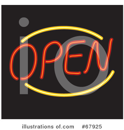 Royalty-Free (RF) Neon Sign Clipart Illustration by Rosie Piter - Stock Sample #67925