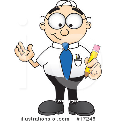 Royalty-Free (RF) Nerd 1 Character Clipart Illustration by Mascot Junction - Stock Sample #17246