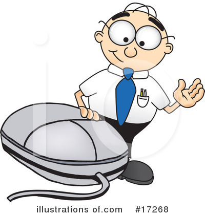 Royalty-Free (RF) Nerd 1 Character Clipart Illustration by Mascot Junction - Stock Sample #17268