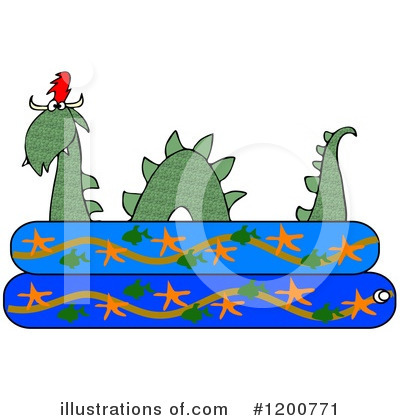Royalty-Free (RF) Nessie Clipart Illustration by djart - Stock Sample #1200771