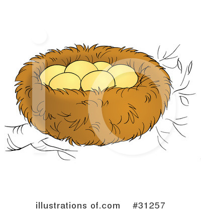 Royalty-Free (RF) Nest Clipart Illustration by Alex Bannykh - Stock Sample #31257