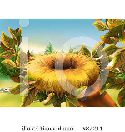 Royalty-Free (RF) Nest Clipart Illustration by dero - Stock Sample #37211