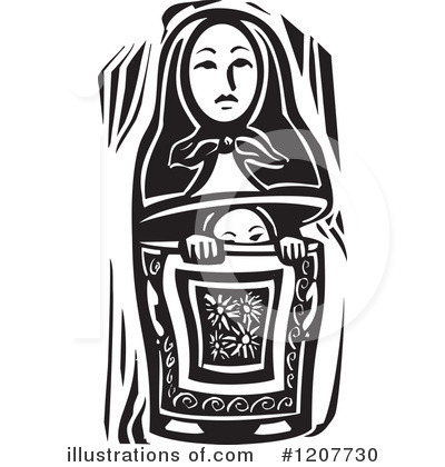 Royalty-Free (RF) Nesting Doll Clipart Illustration by xunantunich - Stock Sample #1207730