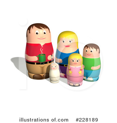 Royalty-Free (RF) Nesting Dolls Clipart Illustration by AtStockIllustration - Stock Sample #228189