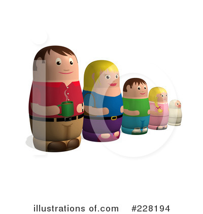 Nesting Dolls Clipart #228194 by AtStockIllustration