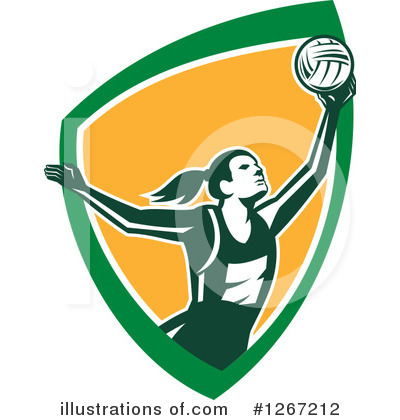 Royalty-Free (RF) Netball Clipart Illustration by patrimonio - Stock Sample #1267212