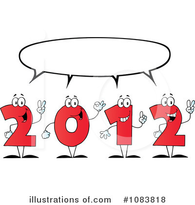 Royalty-Free (RF) New Year Clipart Illustration by Hit Toon - Stock Sample #1083818