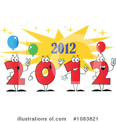 Royalty-Free (RF) New Year Clipart Illustration by Hit Toon - Stock Sample #1083821
