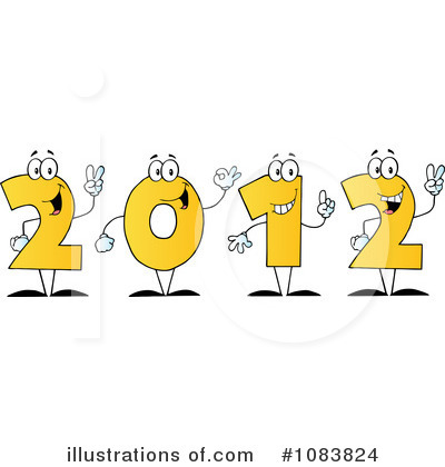 Royalty-Free (RF) New Year Clipart Illustration by Hit Toon - Stock Sample #1083824