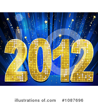 Royalty-Free (RF) New Year Clipart Illustration by elaineitalia - Stock Sample #1087696