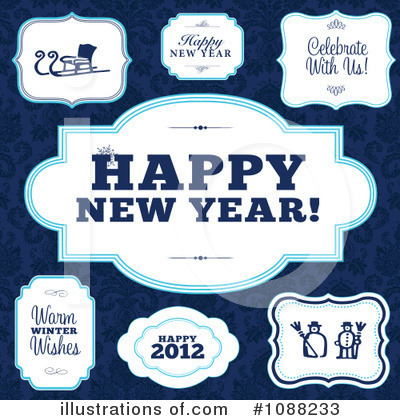 New Year Clipart #1088233 by BestVector