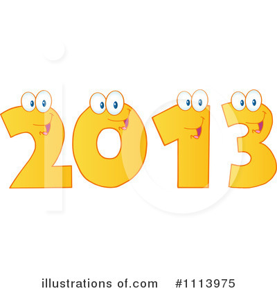 Royalty-Free (RF) New Year Clipart Illustration by Hit Toon - Stock Sample #1113975