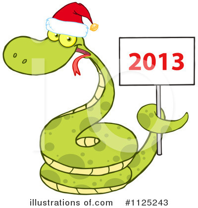 Royalty-Free (RF) New Year Clipart Illustration by Hit Toon - Stock Sample #1125243