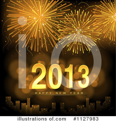 Royalty-Free (RF) New Year Clipart Illustration by dero - Stock Sample #1127983