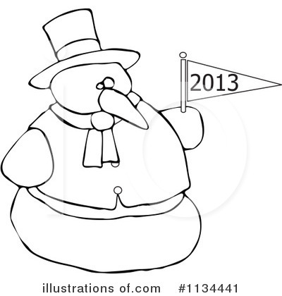 Royalty-Free (RF) New Year Clipart Illustration by djart - Stock Sample #1134441