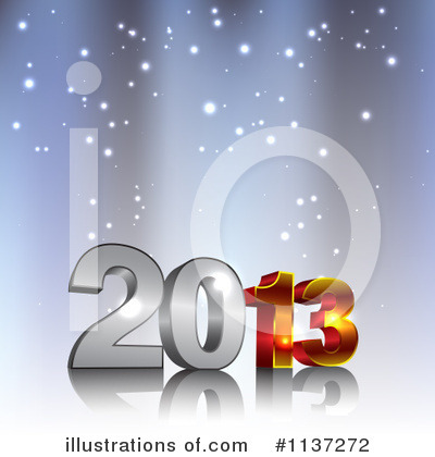 Royalty-Free (RF) New Year Clipart Illustration by vectorace - Stock Sample #1137272
