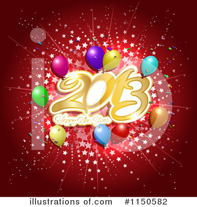 Royalty-Free (RF) New Year Clipart Illustration by KJ Pargeter - Stock Sample #1150582