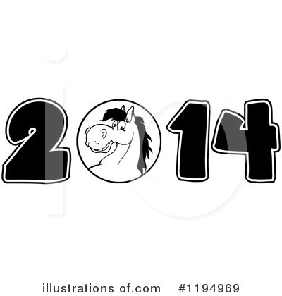 Royalty-Free (RF) New Year Clipart Illustration by Hit Toon - Stock Sample #1194969