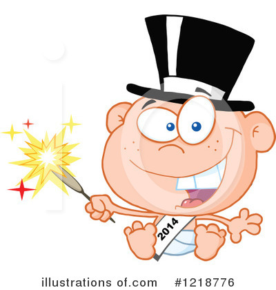 Royalty-Free (RF) New Year Clipart Illustration by Hit Toon - Stock Sample #1218776