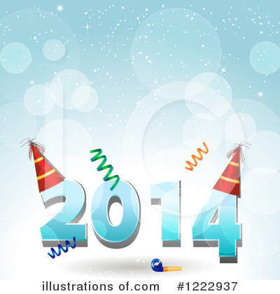 Royalty-Free (RF) New Year Clipart Illustration by elaineitalia - Stock Sample #1222937
