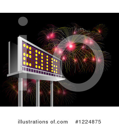Royalty-Free (RF) New Year Clipart Illustration by patrimonio - Stock Sample #1224875