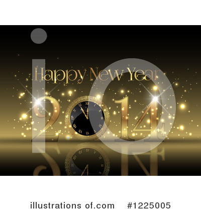 Royalty-Free (RF) New Year Clipart Illustration by KJ Pargeter - Stock Sample #1225005