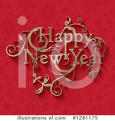 Happy New Year Clipart #1281175 by KJ Pargeter