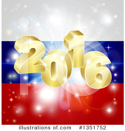 Russian Flag Clipart #1351752 by AtStockIllustration