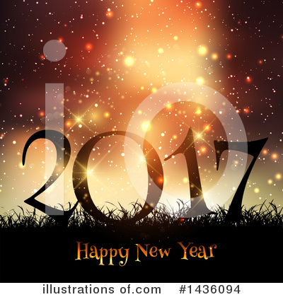 Royalty-Free (RF) New Year Clipart Illustration by KJ Pargeter - Stock Sample #1436094